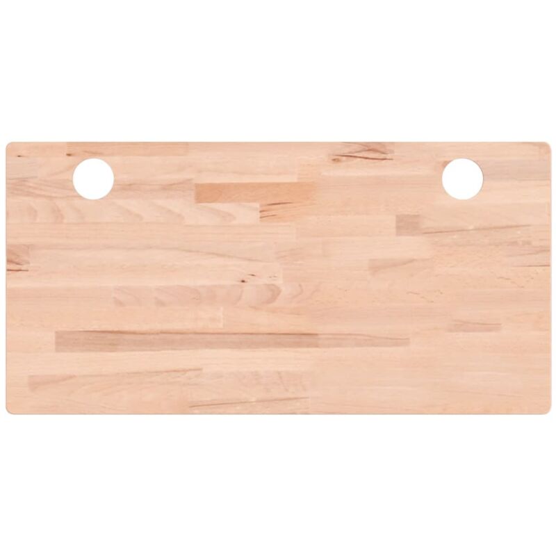 foto del prodotto vidaxl piano scrivania 100x50x4 cm in legno massello di faggio