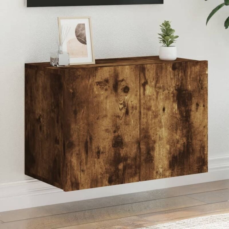 foto del prodotto vidaxl mobile tv a parete rovere fumo 60x30x41 cm