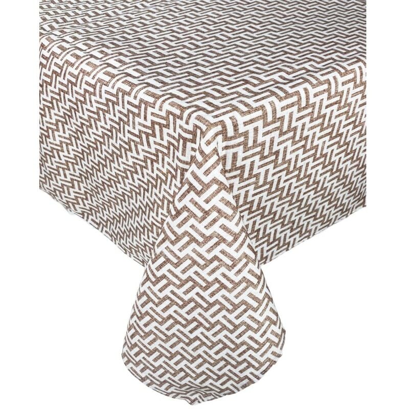 foto del prodotto tex family tovaglia antimacchia resinata torino fashion beige cm. 140x140 x4 persone