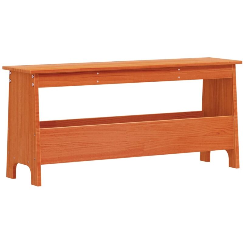 foto del prodotto panca da ingresso marrone cera 100x28x45 cm legno massello pino vidaxl
