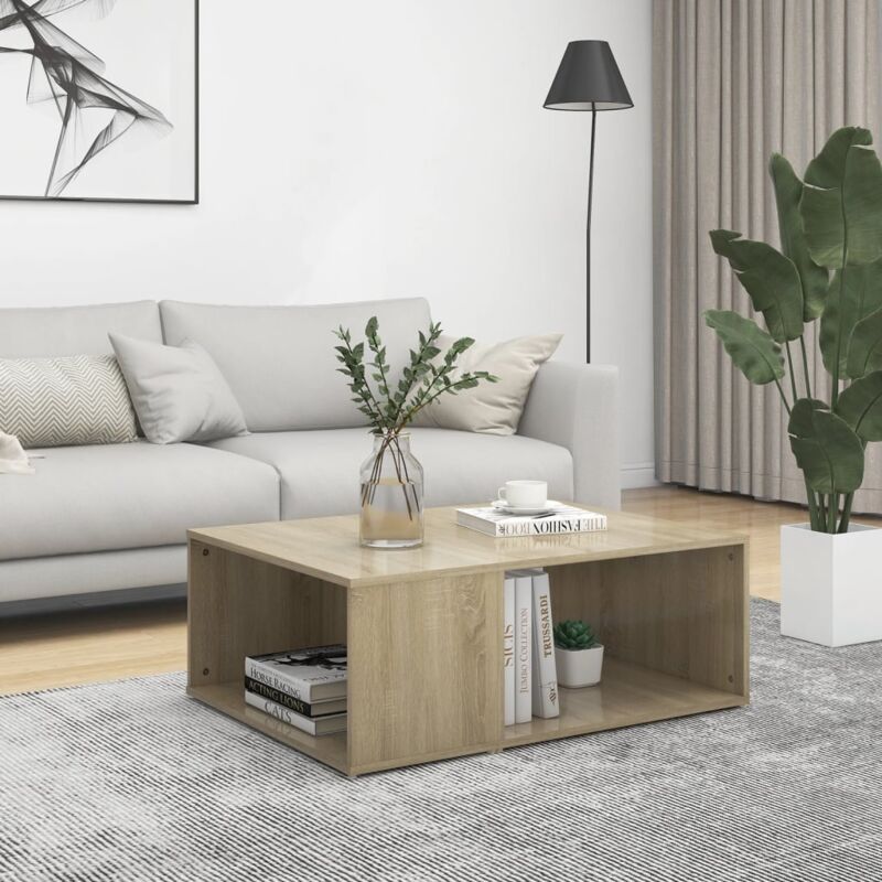 foto del prodotto furniture limited tavolino da salotto rovere sonoma 90x67x33 cm
