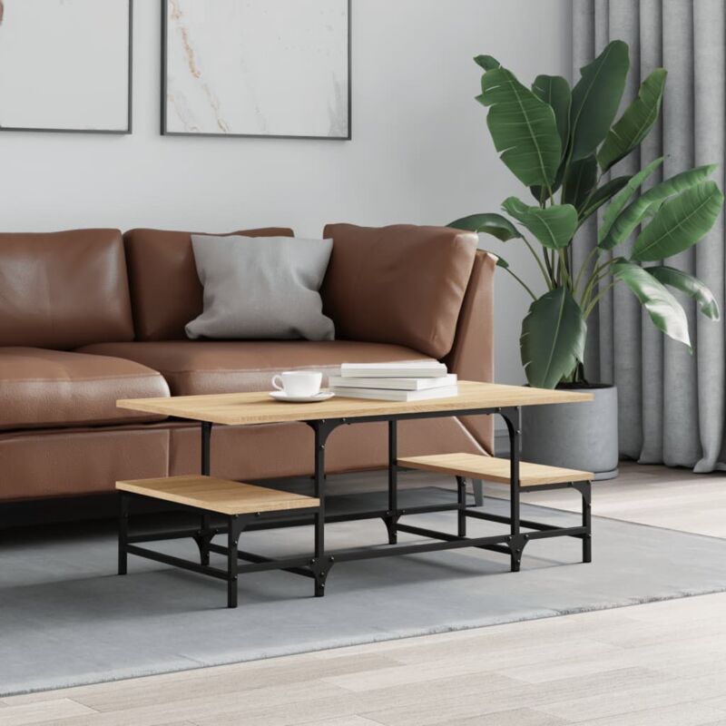 foto del prodotto furniture limited tavolino salotto rovere sonoma 100x50,5x40 cm