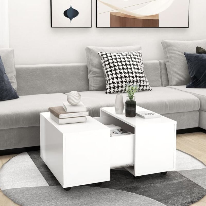 foto del prodotto furniture limited tavolino da salotto bianco 60x60x38 cm in