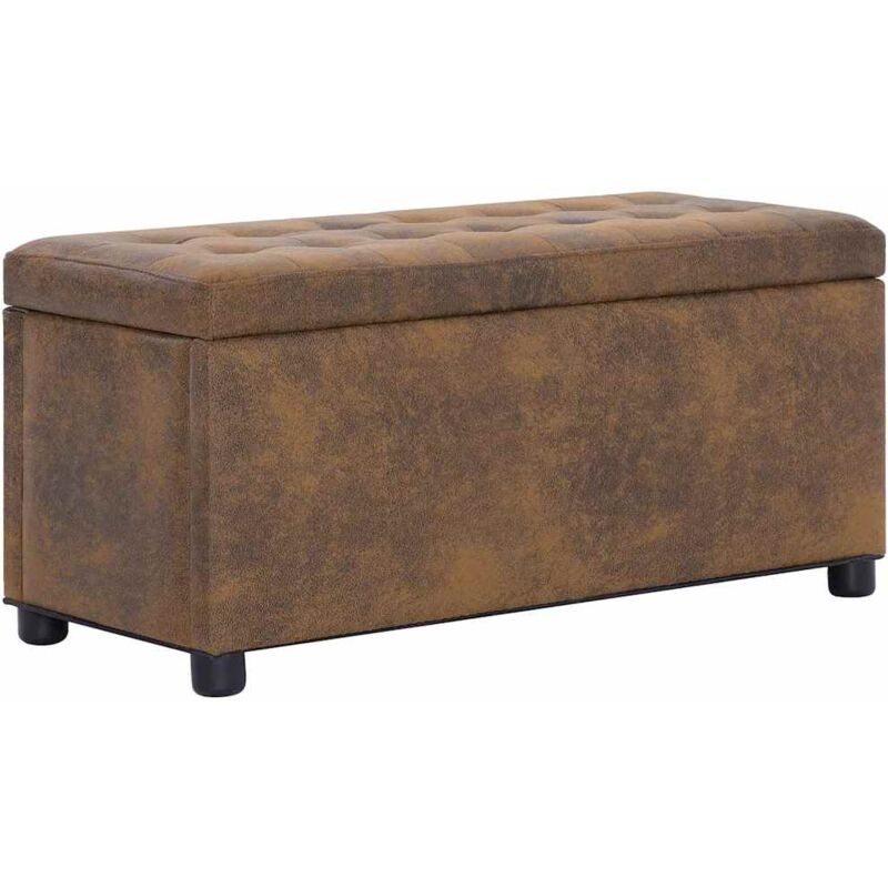 foto del prodotto prolenta premium furniture limited cassapanca 87,5 cm marrone in similpelle