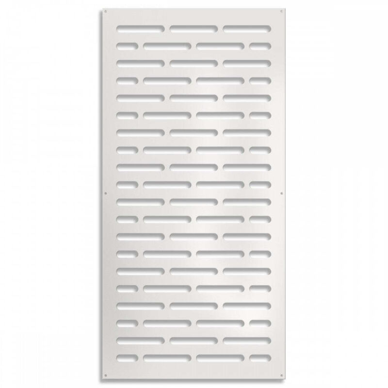foto del prodotto hot dog pannello in pvc traforato parasole misura 47x94 cm colore bianco