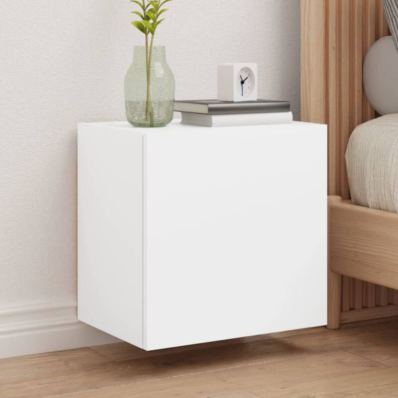 foto del prodotto vidaxl mobili tv a parete 2pz bianchi 40,5x30x40 cm legno multistrato