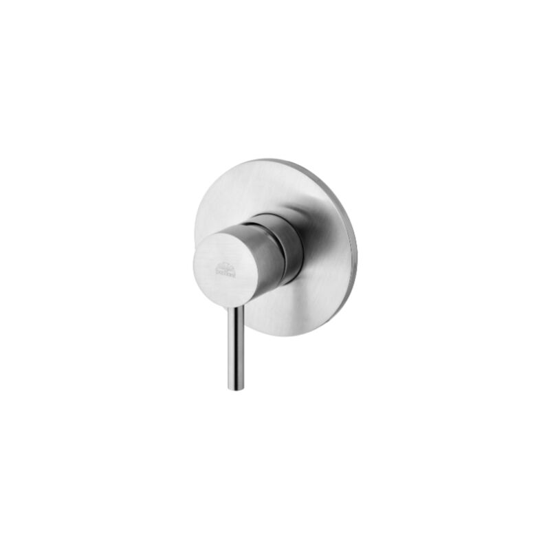 foto del prodotto paffoni miscelatore doccia ad incasso 116 mm steel looking serie light lig011st ottone steel looking
