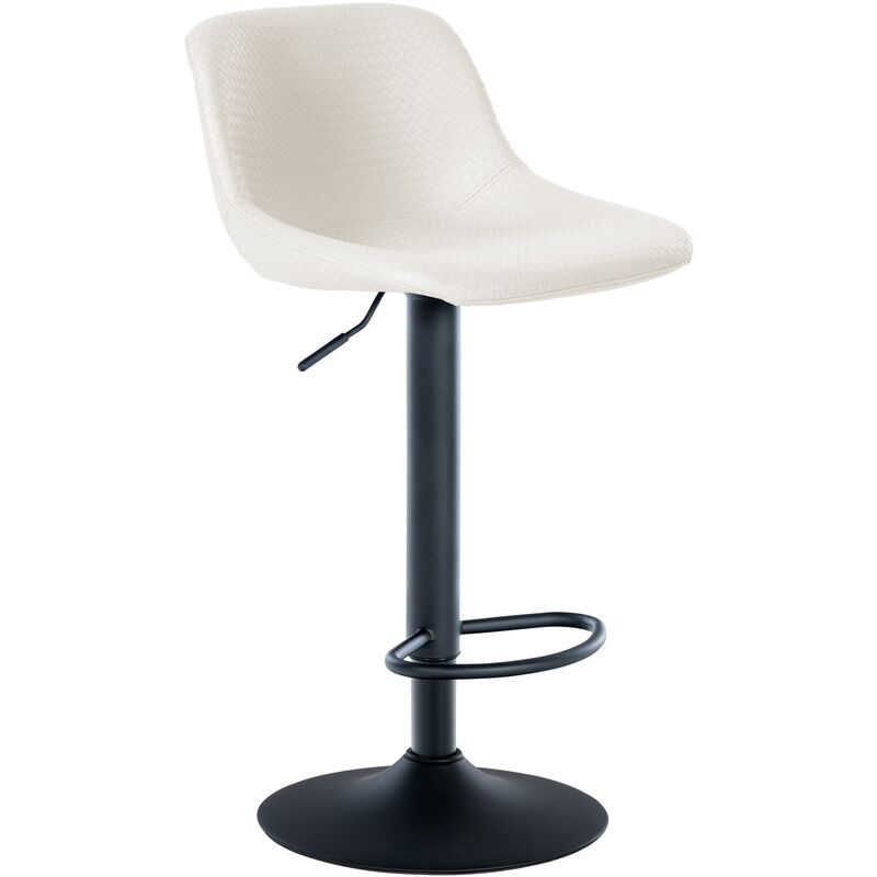 foto del prodotto sgabello loft crema finta pelle