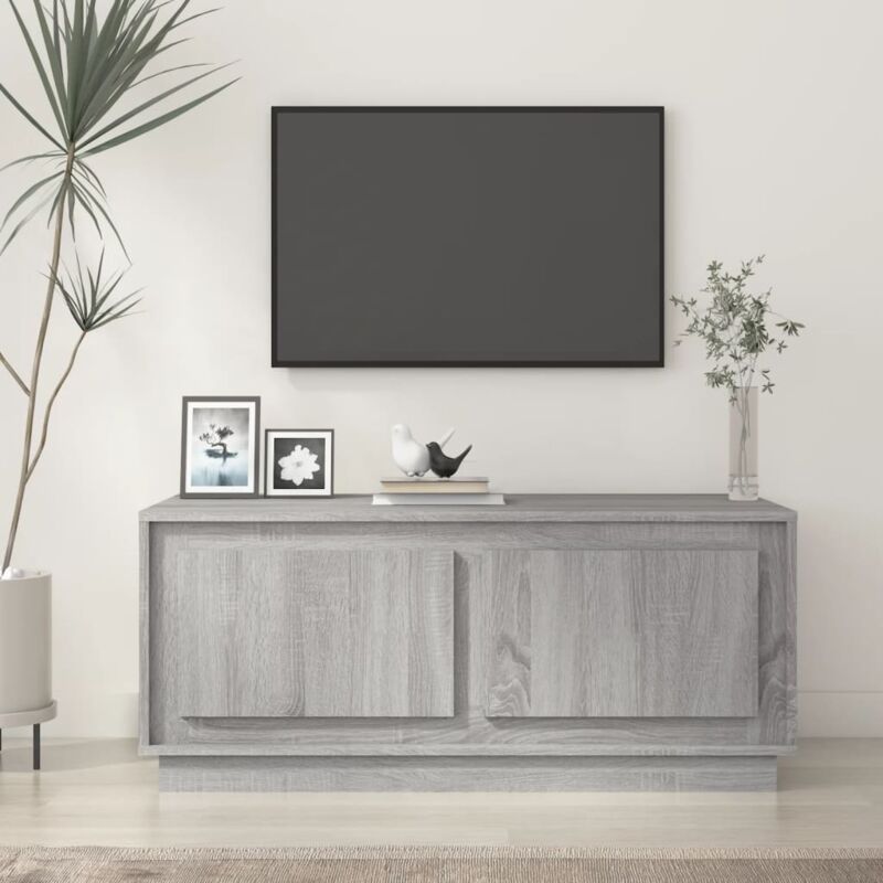 foto del prodotto tavolino da salotto grigio sonoma 102x50x44cm legno multistrato