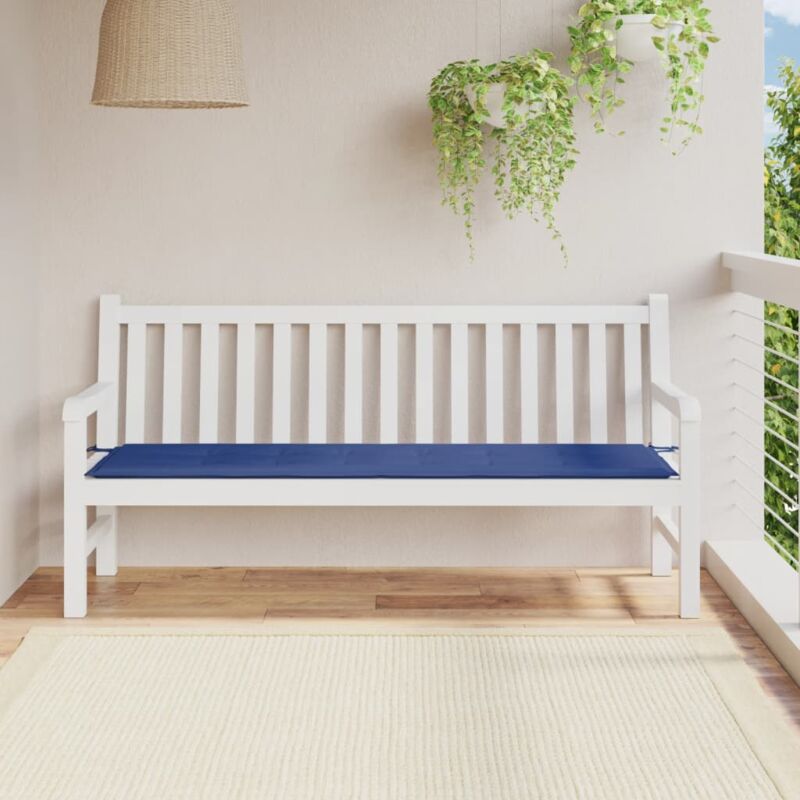 foto del prodotto furniture limited cuscino per panca blu reale 180x50x3 cm in