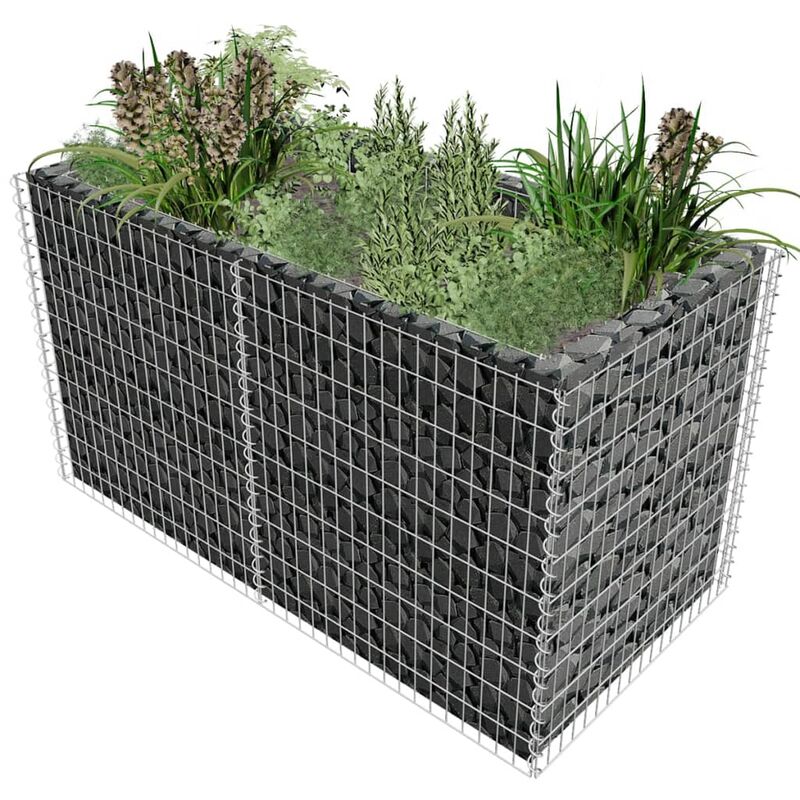foto del prodotto furniture limited gabbione letto rialzato giardino acciaio