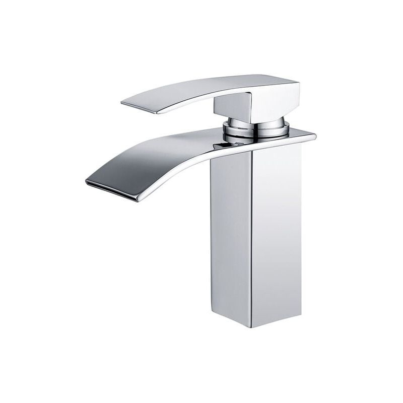 immagine 0 del prodotto rubinetto per bagno a cascata miscelatore per lavabo in ottone cromato rubinetto per lavabo a due vie design moderno