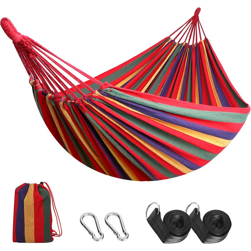 foto del prodotto freosen amaca da giardino all aperto amaca da campeggio portatile in tela leggera con cinghie adatte agli alberi, borsa da trasporto per giardino,