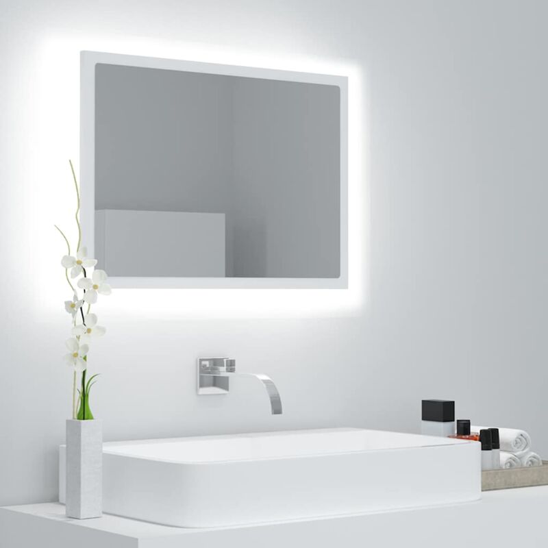 foto del prodotto furniture limited specchio da bagno con led bianco 60x8,5x37 cm