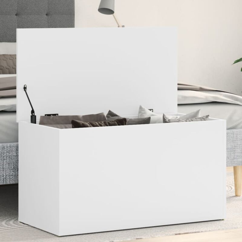 foto del prodotto prolenta premium furniture limited cassapanca bianca 84x42x46 cm in legno