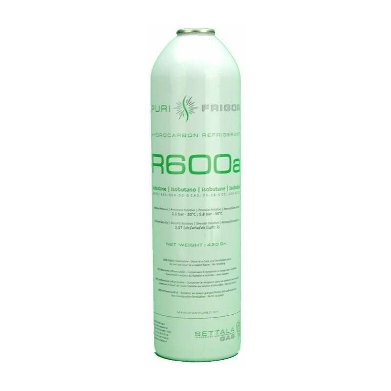 foto del prodotto reporshop 1 bottiglia di gas refrigerante r600 420gr isobutane