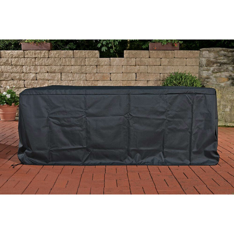 foto del prodotto clp copertura mobili da giardino 275 x 240 x 68 cm provence, madeira nero