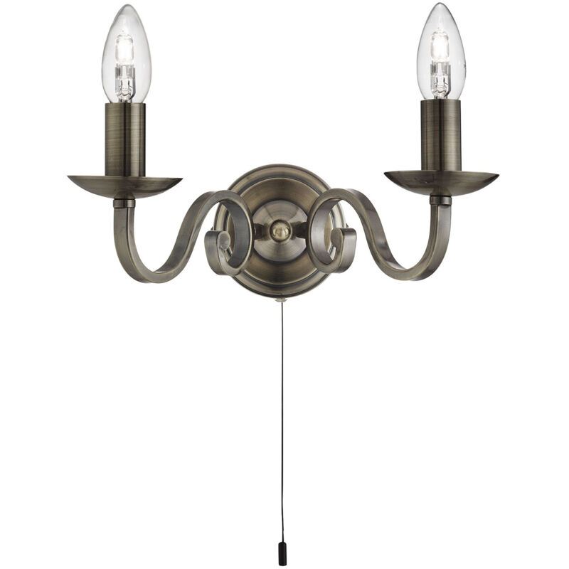 foto del prodotto eglo applique contemporanea richmond acciaio ottone 2 luci e14