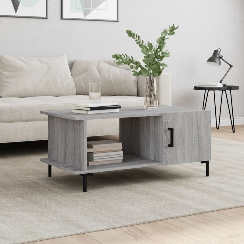 foto del prodotto furniture limited tavolino da salotto grigio sonoma 90x50x40 cm