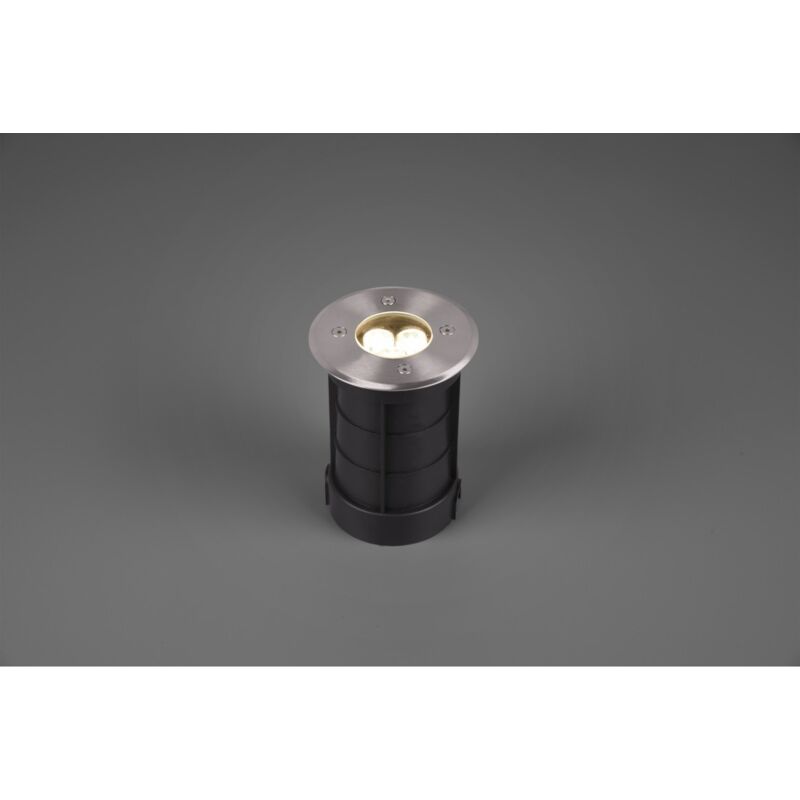 foto del prodotto faretto led da incasso calpestabile ip65 nichel belaja 11 cm trio lighting