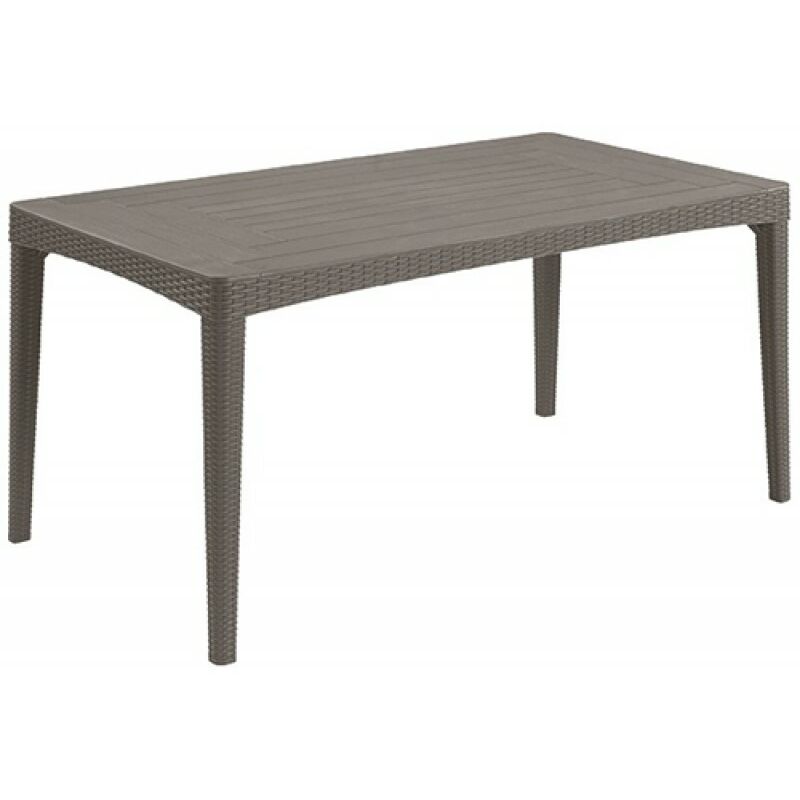 foto del prodotto tavolo resina 160x90x74cm girona keter cappuccino