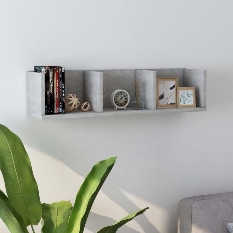 foto del prodotto furniture limited scaffale porta cd parete grigio cemento