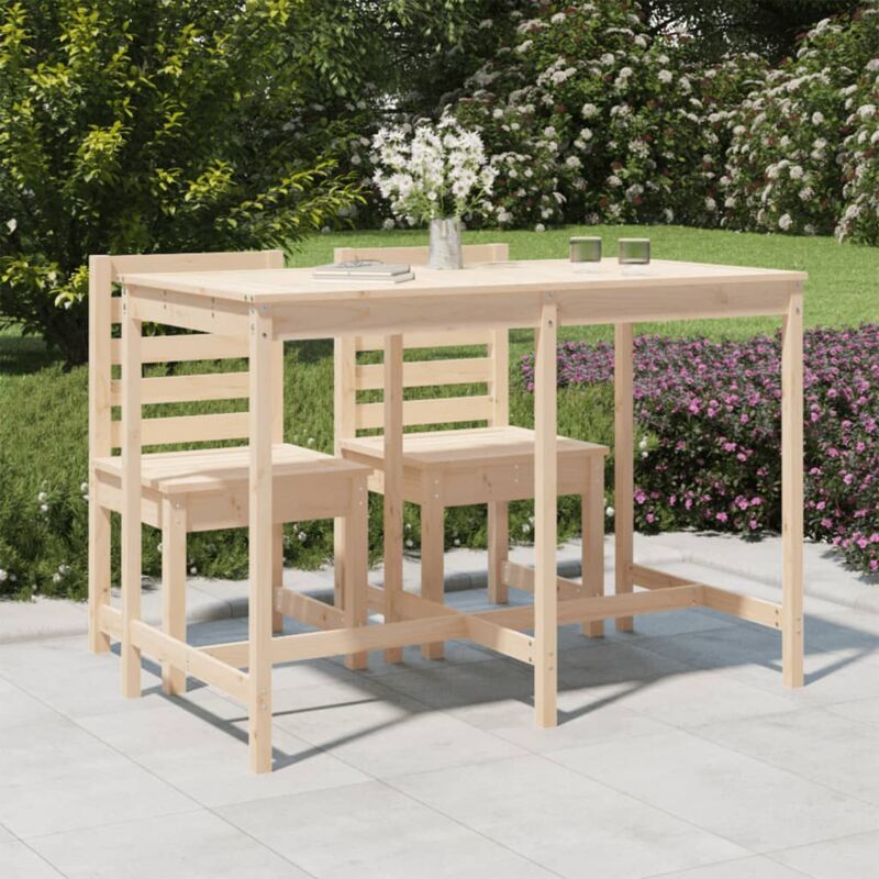 foto del prodotto vidaxl tavolo da giardino 159,5x82,5x110 cm in legno massello di pino