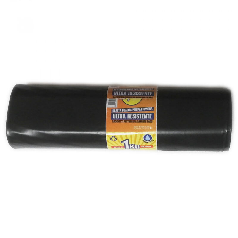 foto del prodotto sacco pattume colore nero da 1kg tipo pesante l 90 x h 120cm