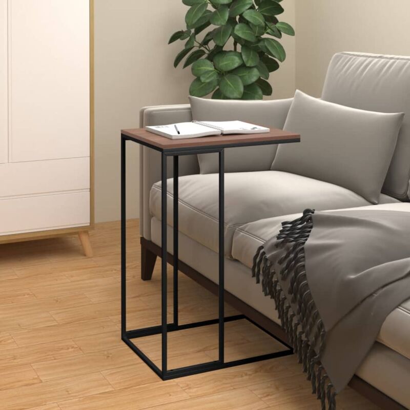 foto del prodotto furniture limited tavolino da salotto nero 40x30x59 cm in legno