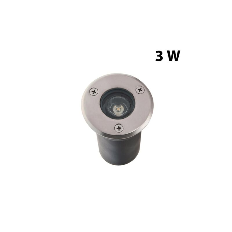 foto del prodotto vivalamp faretto segnapasso led 3w calpestabile da incasso luce fredda 6400k