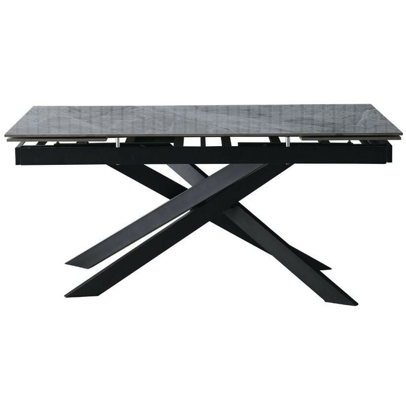 foto del prodotto toscohome tavolo allungabile in ceramica colore grigio marmoreo italiano 160x90 cm plato