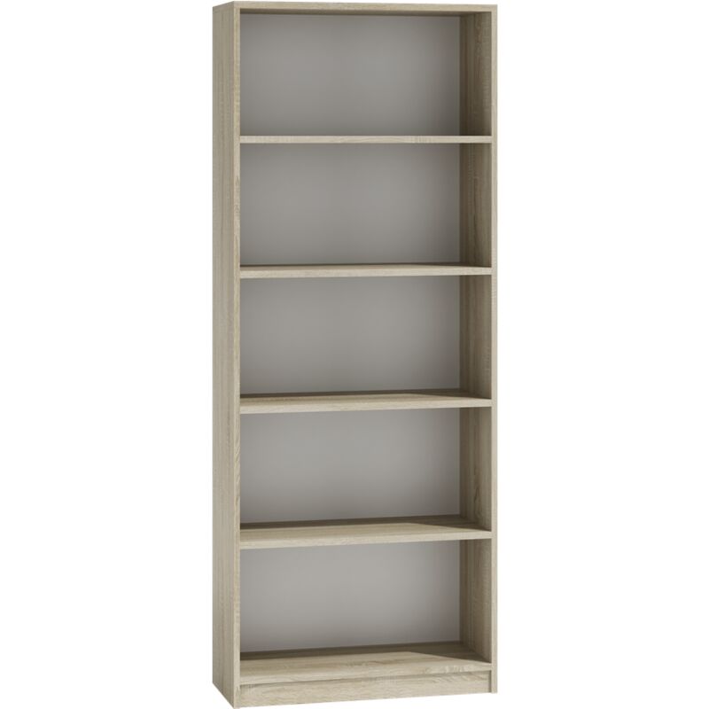 foto del prodotto florence libreria moderna con 5 nicchie soggiorno ufficio camera da letto 30x60x182 libri decorativi per armadietto multifunzionale