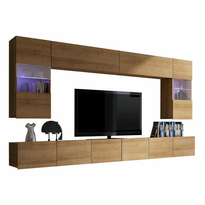 foto del prodotto mobilier1 set mobili soggiorno tivdalu 105, quercia dorata