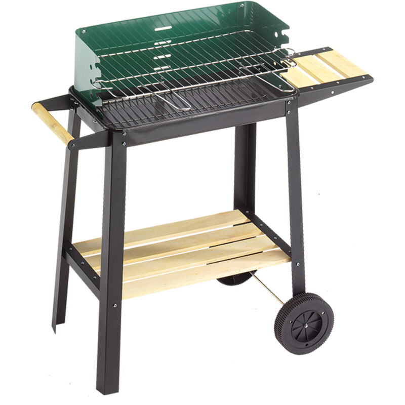 foto del prodotto iperbriko barbecue 50 25 green w cm. 50x25 h. cm. 77