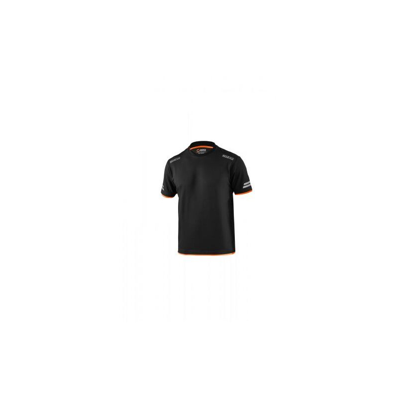 foto del prodotto sparco t shirt tucson black orange tg xl