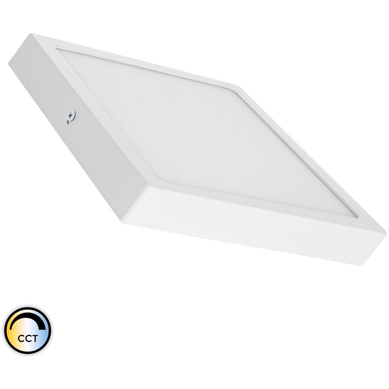 foto del prodotto plafoniera led 18w quadrata superslim cct selezionabile 205x205 mm selezionabile caldo naturale freddo 