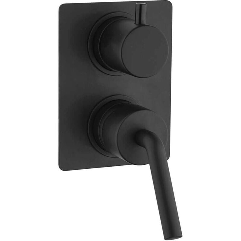 immagine 0 del prodotto jacuzzi miscelatore doccia incasso con deviatore nero opaco serie lumos di rubinetteria
