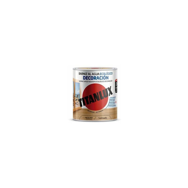 foto del prodotto titan vernice ecologica all acqua satinata decorazione incoloro 0,250l lux m21100014