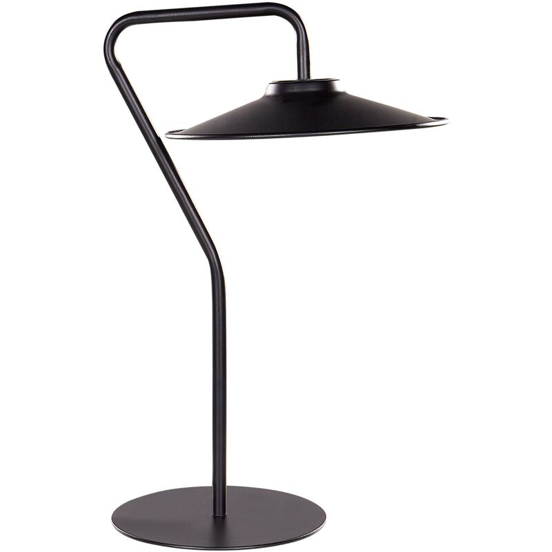 foto del prodotto beliani lampada da tavolo moderna a led luce calda ufficio studio soggiorno nero 41 cm galetti