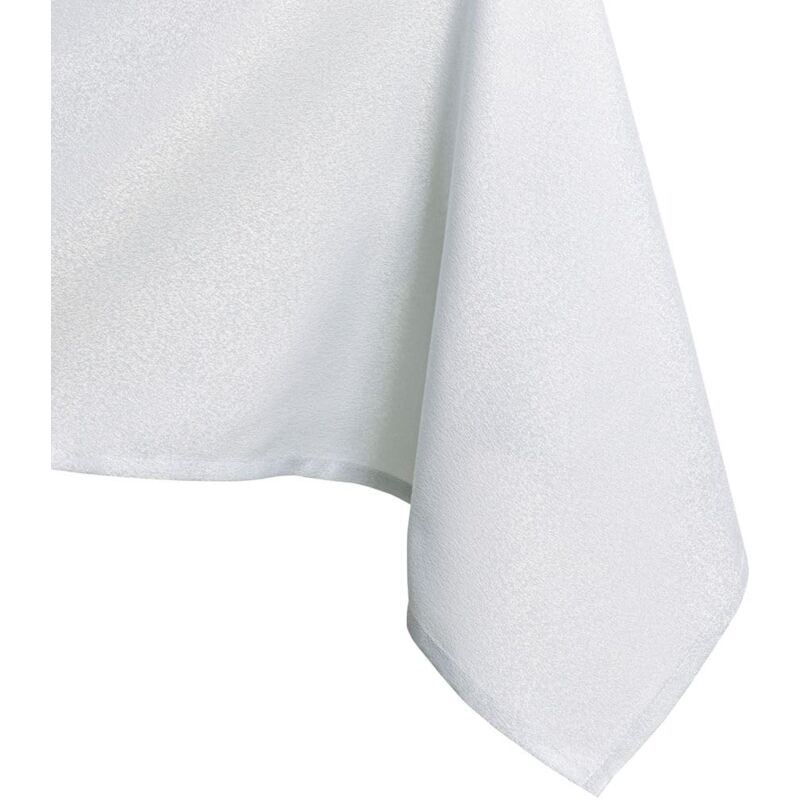foto del prodotto empire ameliahome, tovaglia idrorepellente, design a effetto loto, poliestere bianco 60x60 cm