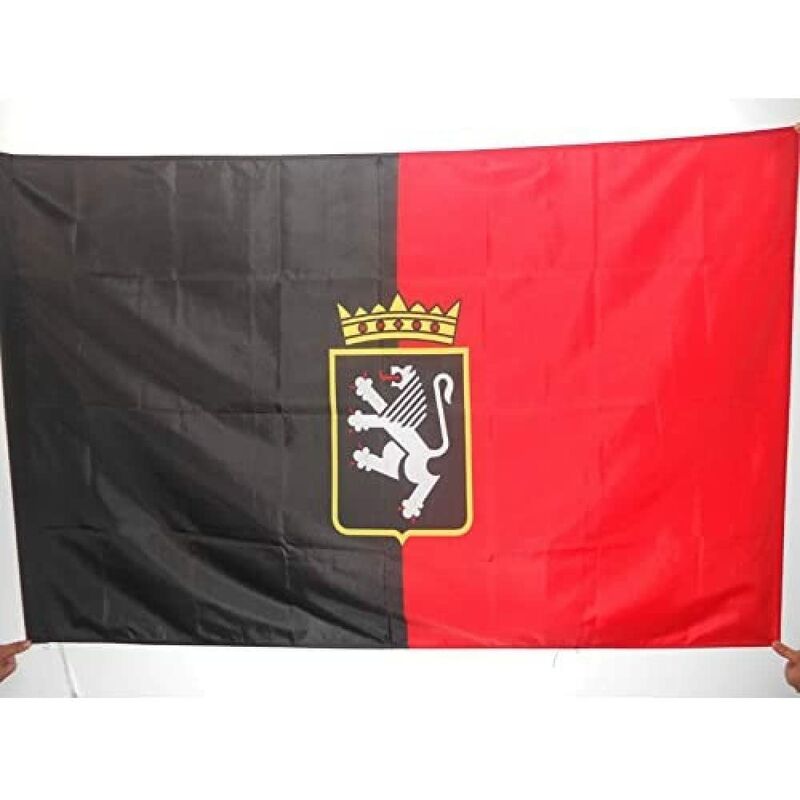 foto del prodotto az flag bandiera valle d aosta con stemma 90x60cm bandiera valdostana regione italia 60 x 90 cm foro per asta