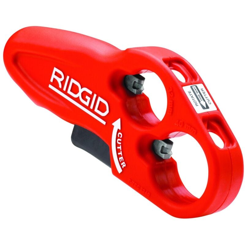 foto del prodotto 37463 tagliatubi per tubi di scarico in plastica modello ptec 3240, tagliatubi da 32 mm a 40 mm ridgid