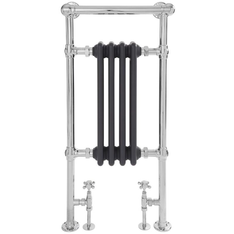 foto del prodotto elizabeth scaldasalviette tradizionale 930mm x 452mm cromato antracite hudson reed