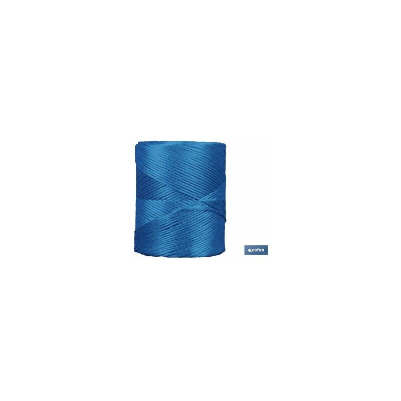 foto del prodotto bobina di filo di rafia 600 750 gr blu
