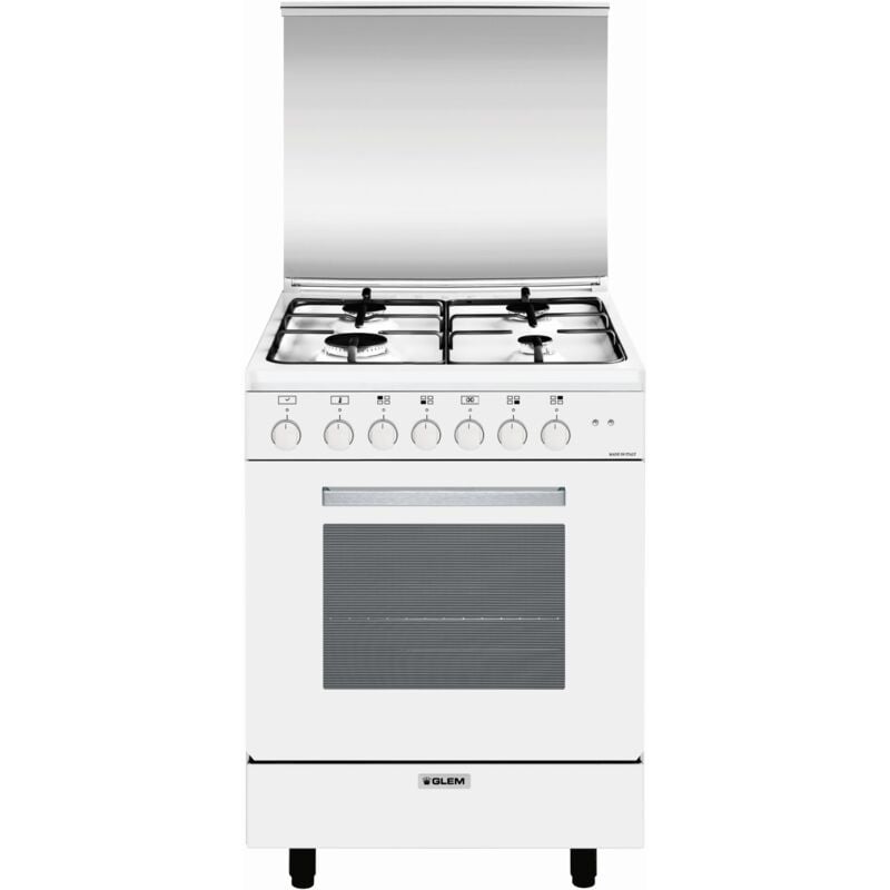 foto del prodotto glemgas cucina alpha con forno multifunzione elettrico ventilato bianco 60x60