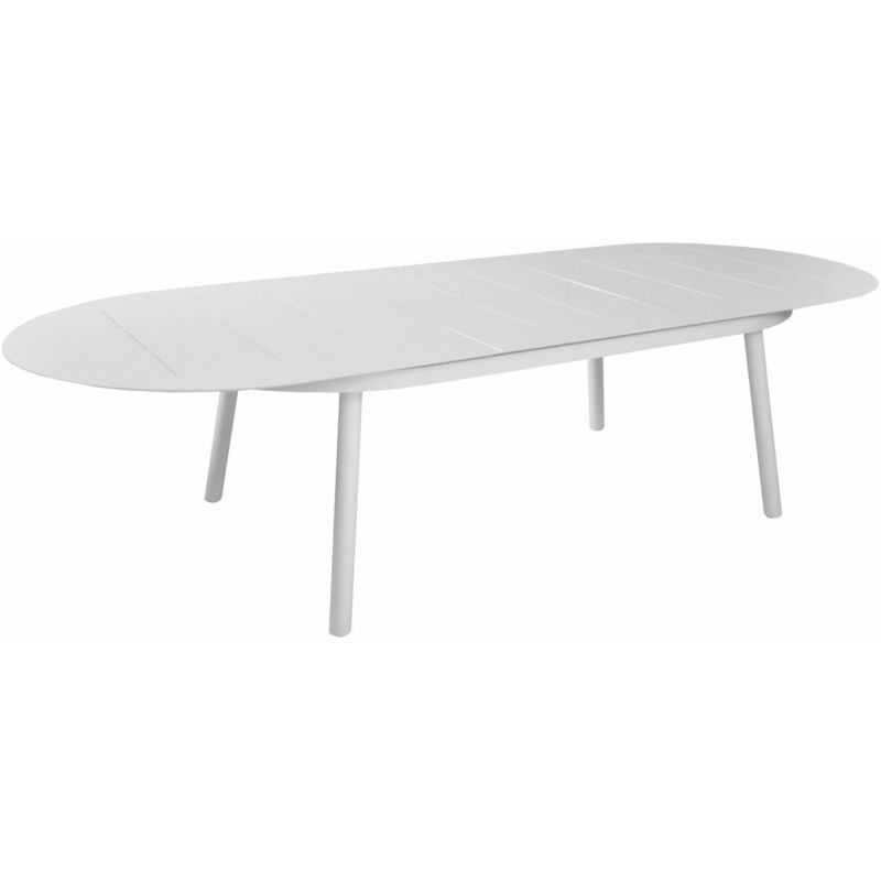 foto del prodotto tavolo dublino ovale allungabile 230 300x120cm bianco arredo esterno giardino