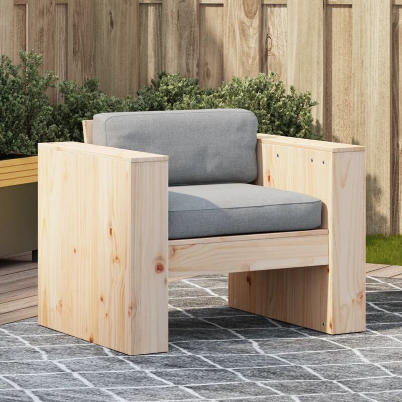 foto del prodotto vidaxl divano da giardino 79x60x62 cm in legno massello di pino