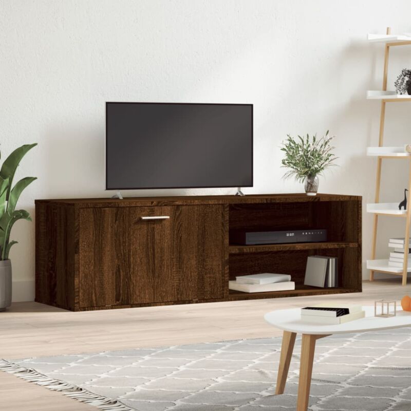 foto del prodotto vidaxl mobile porta tv rovere marrone 120x34x37 cm legno multistrato