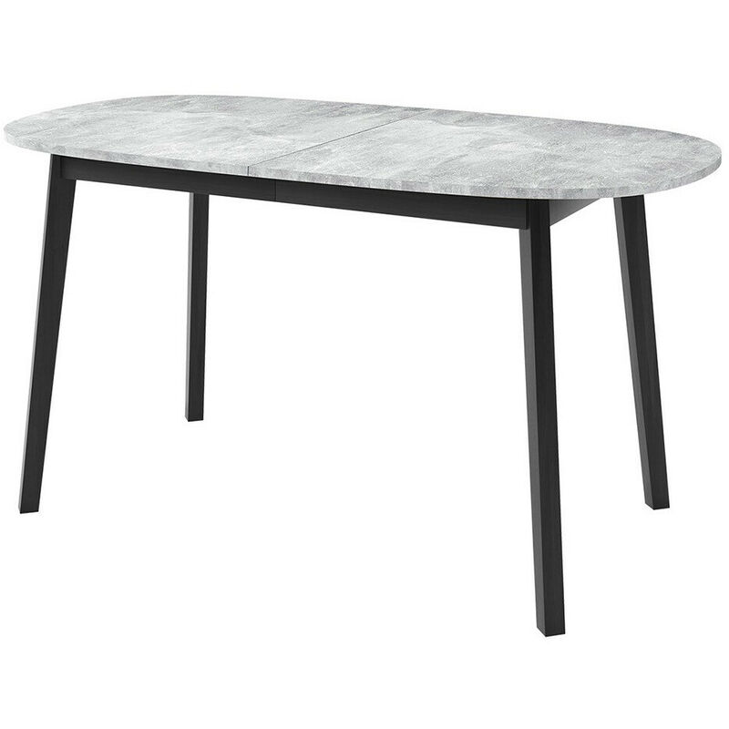 foto del prodotto tavolo edmond 114, marmo grigio nero, 77x80x150cm, con, truciolare laminato, legno