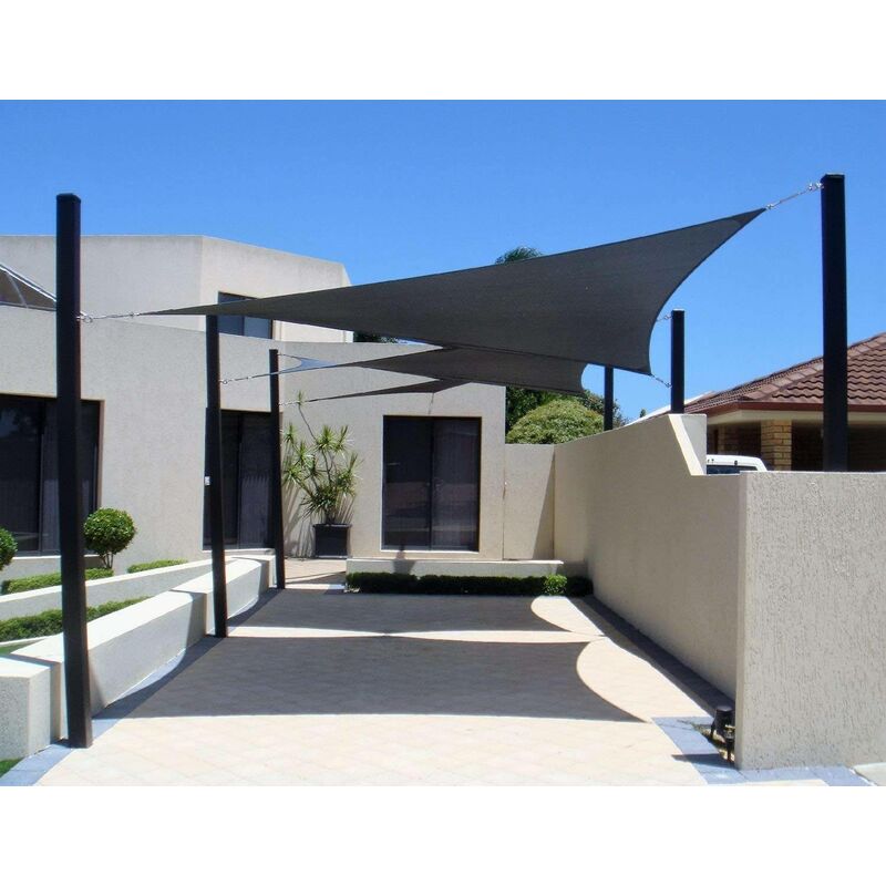 foto del prodotto tenda parasole telo a vela da sole ombreggiante anti uv 180g hdpe kit woltu